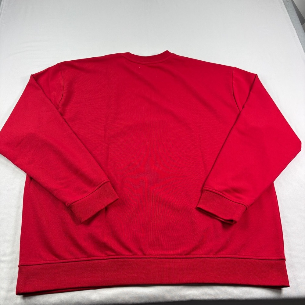 Air Jordan Sweatshirt Mens 2XL Red Crossover Pullover Crew Neck Stretch - Picture 8 of 9